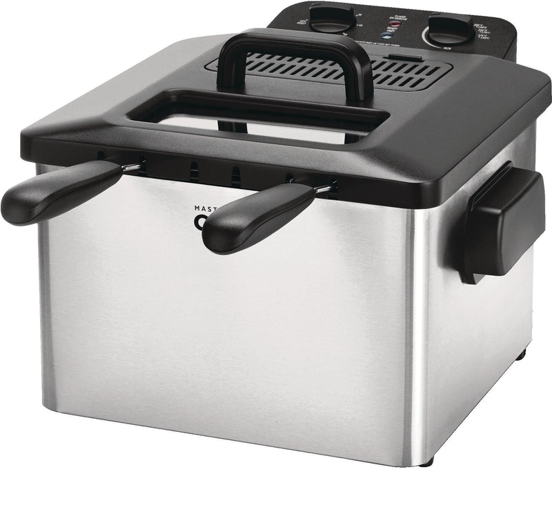 MASTER Chef Deep Fryer with 2 Basket Capacity, Stainless Steel, 4.5-L W4