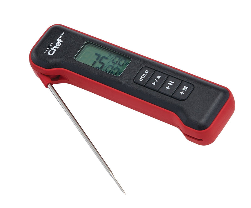 MASTER Chef Digital Folding BBQ Food & Meat Thermometer with Stainless Steel Probe B5