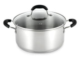 MASTER Chef Dutch Oven, 18/10 Stainless Steel, Dishwasher Safe, 5-qt