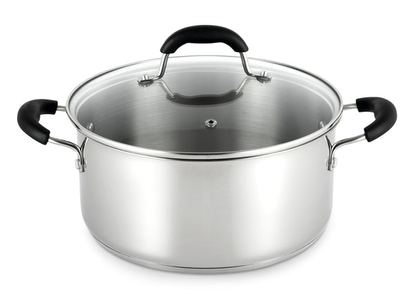 MASTER Chef Dutch Oven, 18/10 Stainless Steel, Dishwasher Safe, 5-qt A9