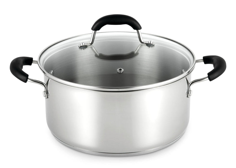 MASTER Chef Dutch Oven, 18/10 Stainless Steel, Dishwasher Safe, 5-qt K6