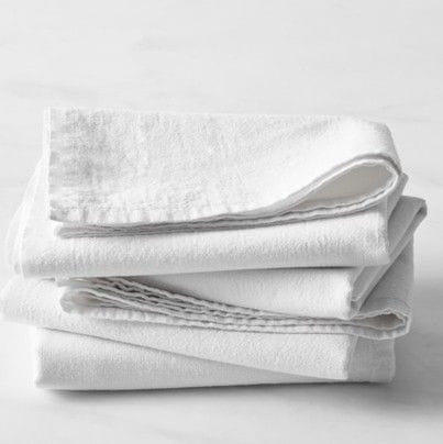 Master Chef Kitchen Cotton Flour Sac Towels, White, 4-pk S1