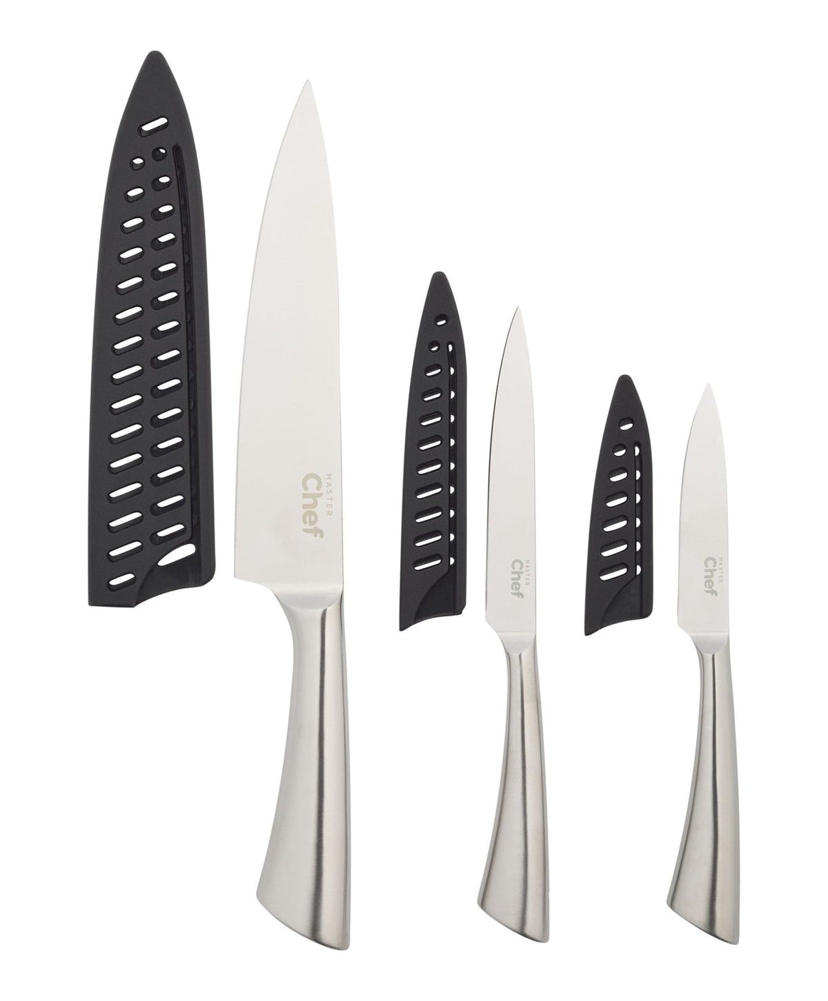 Master Chef Knife Set with Hollow Stainless Steel Handle, 3-pc