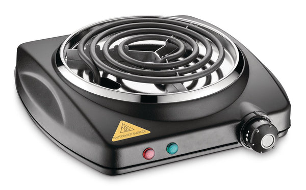 MASTER Chef Single Burner Hot Plate, Black, 1000W L7