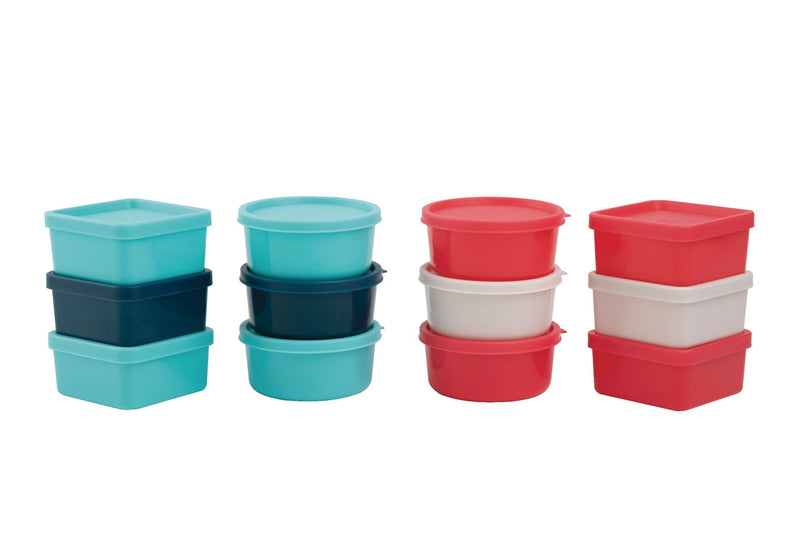 MASTER Chef Stackable Mini Plastic Food Storage Container Set, 12 Count P4