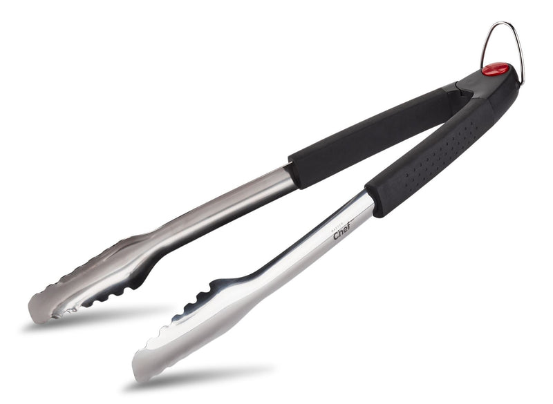 MASTER Chef Stainless Steel BBQ Grill Tong with Hook W0