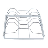 MASTER Chef Stainless Steel Folding BBQ Rib Rack/Roasting Stand, Holds 4 Full Racks of Ribs