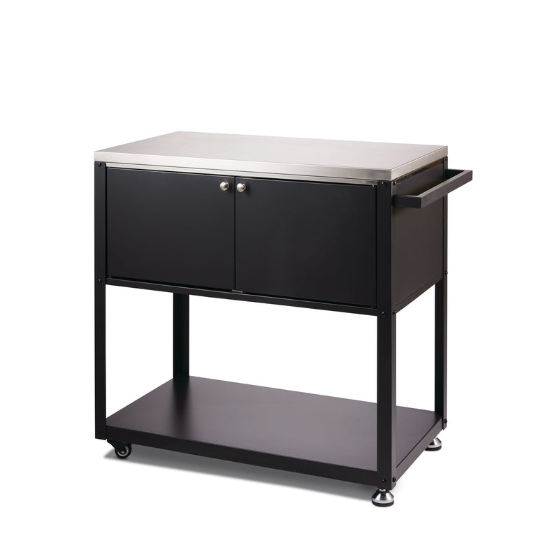 MASTER Chef Stainless Steel Outdoor Mobile Prep & Storage Cart for BBQ N7