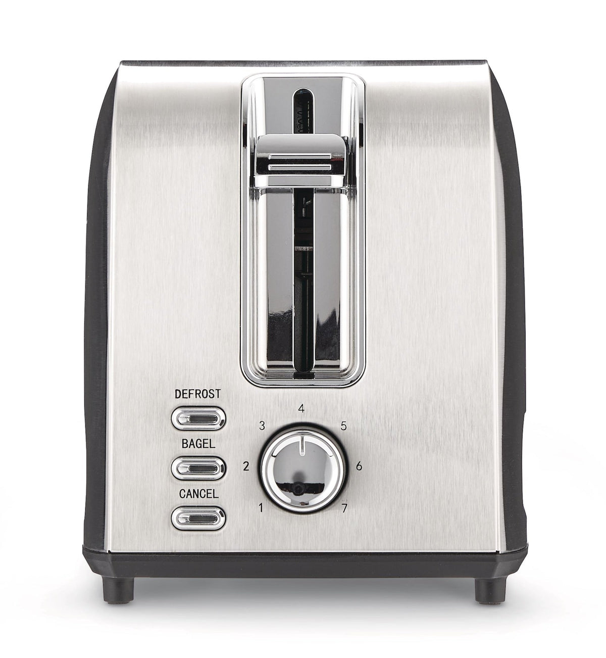 MASTER Chef Stainless Steel Toaster with 3 Settings, 2-Slice