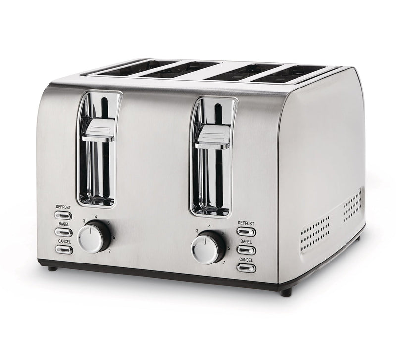 MASTER Chef Stainless Steel Toaster with 3 Settings, 4-Slice M7