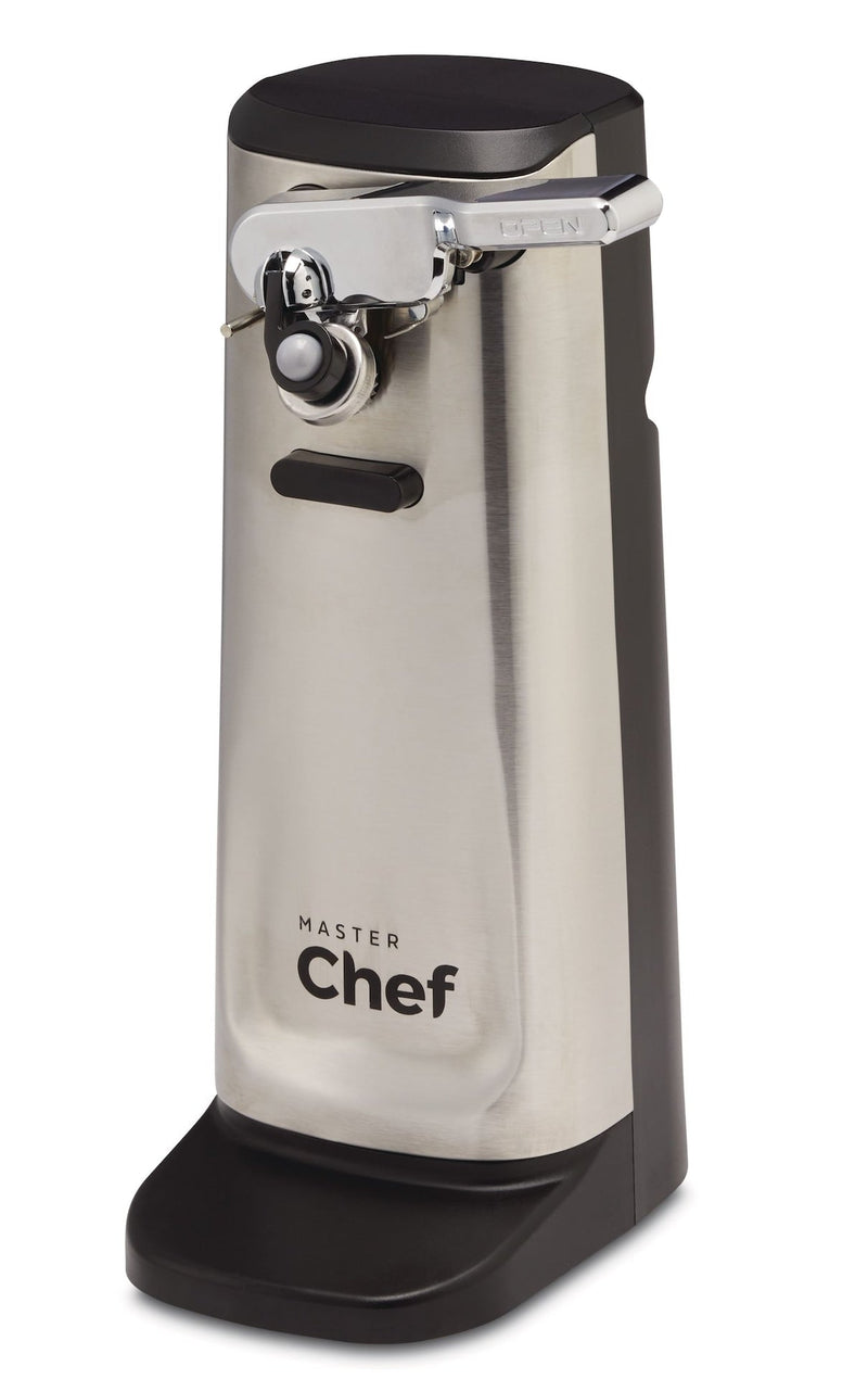 MASTER Chef Tall Electric Stainless Steel Can Opener, Black T1