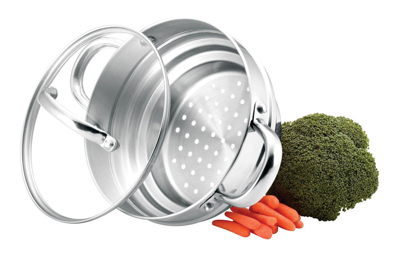 MASTER Chef Universal Stainless Steel Steamer Insert, Dishwasher Safe E5