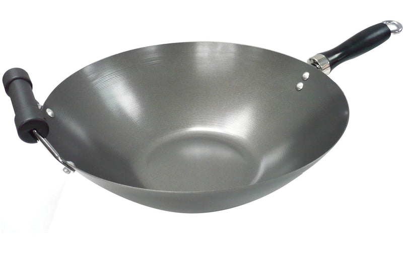 MASTER Chef Wok Stir Fry Pan, Black, 35.5cm X1