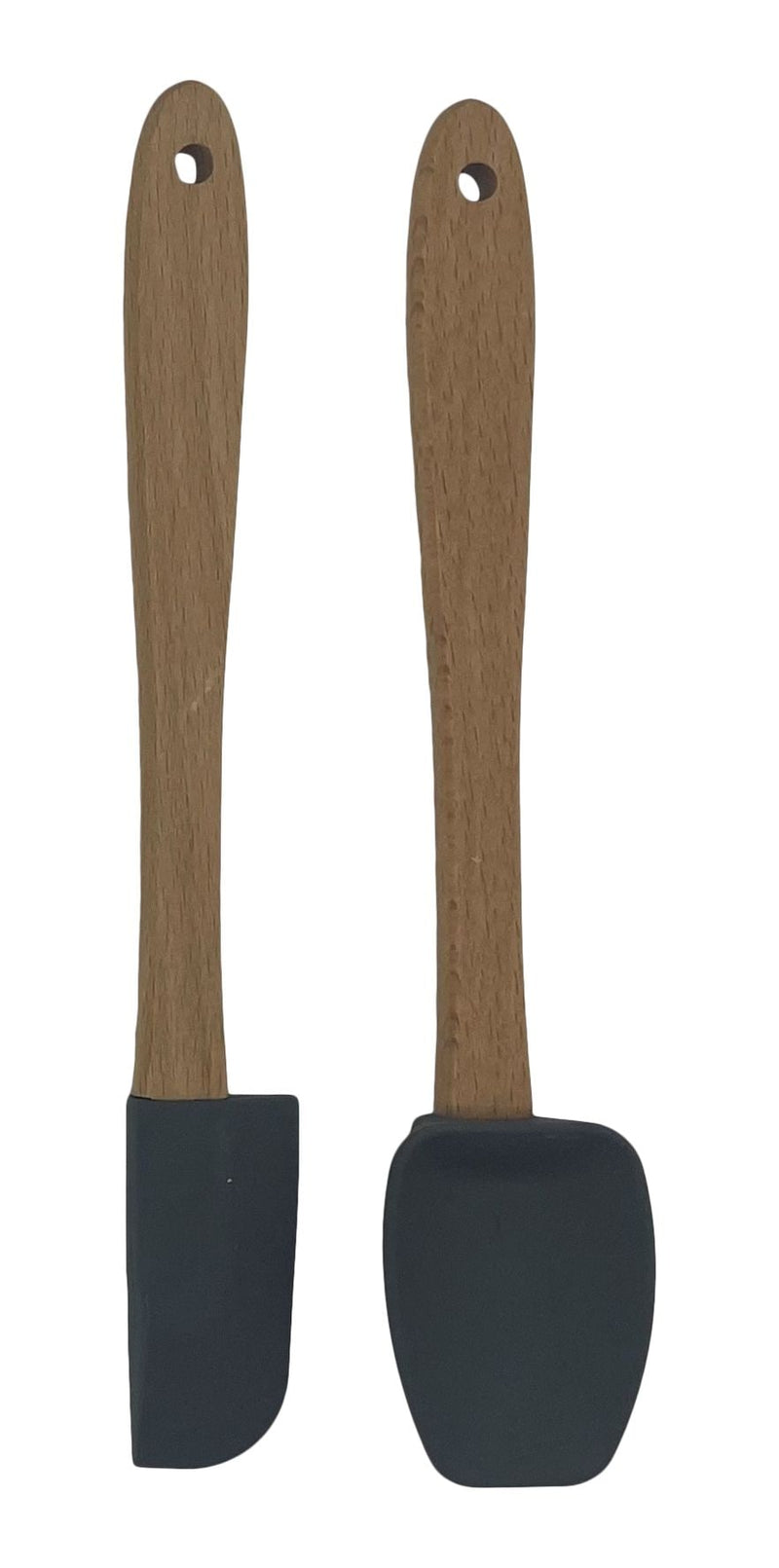 MasterChef Beechwood S2 Mini Kitchen Spatulas, Grey V4