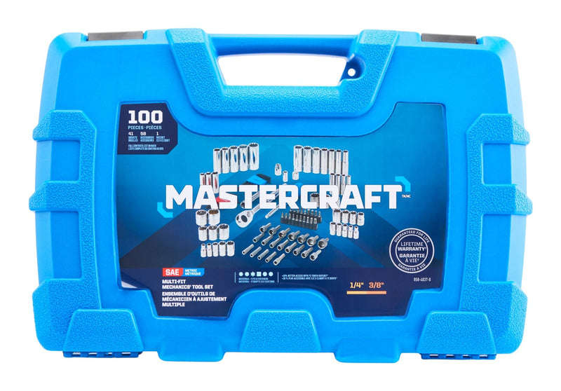 Mastercraft 100 Piece Multi Fit Socket Set V2