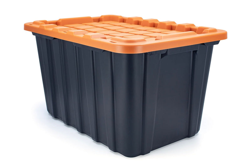 Mastercraft 102-L Heavy-Duty Orange/Black Storage Tote N6