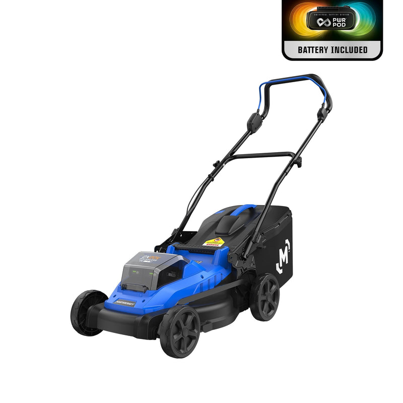 Mastercraft 2 x 20V Cordless 18-in Brushless Push Lawn Mower Kit with 2 PWR POD 5 Ah Batteries and Charger M3