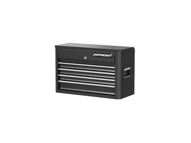 Mastercraft 4-Drawer Tool Storage Chest with Liners, Black, 24-in C5