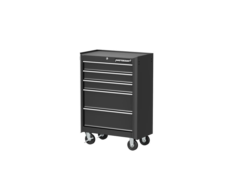 Mastercraft 5-Drawer Tool Storage Cabinet, Black, 24-in C3