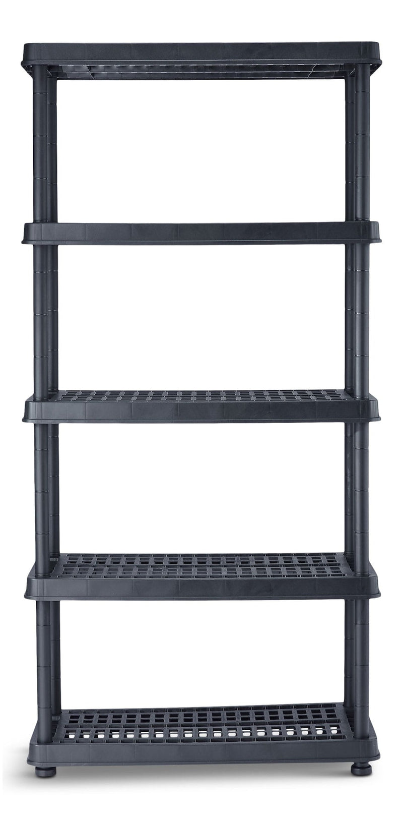 Mastercraft Adjustable 5-Shelf Resin/Plastic Storage Rack/Shelving Unit, 36 x 18 x 72-in W9