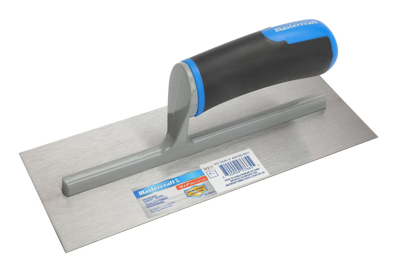 Mastercraft Ergonomic Steel Cement Trowel For Masonry & Concrete Work, 4 x 10-in R4