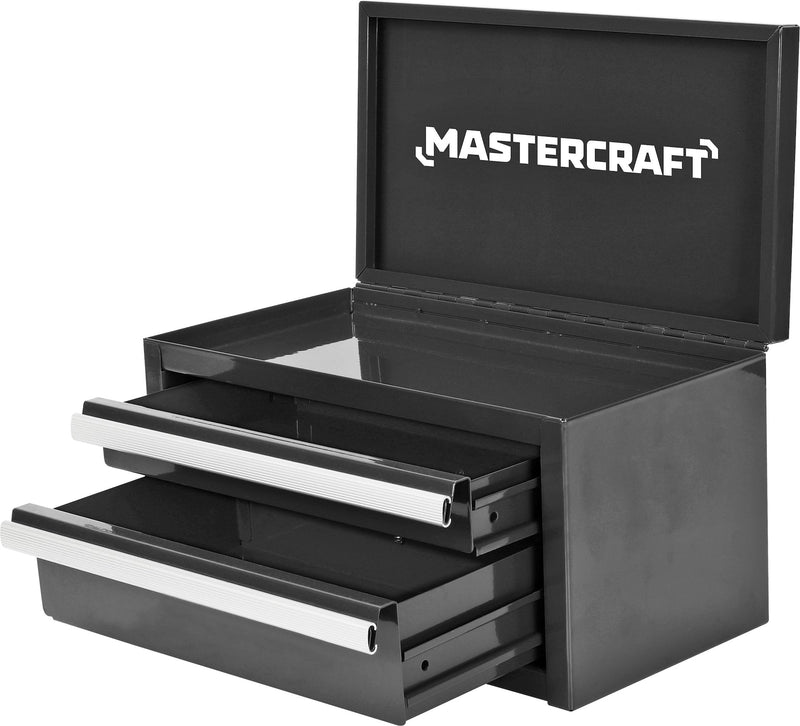 Mastercraft Mini Toolbox with 2 Drawers, Black G7