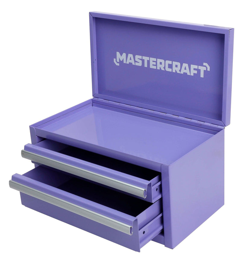 Mastercraft Mini Toolbox with 2 Drawers, Lilac M8