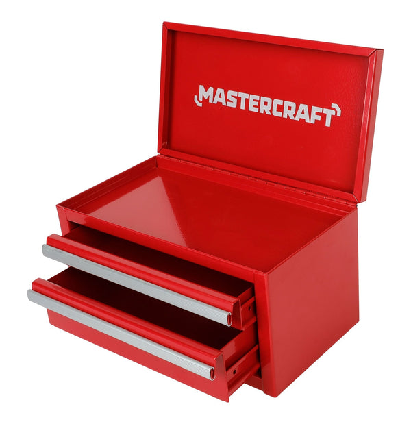 Mastercraft Mini Toolbox with 2 Drawers, Red S1