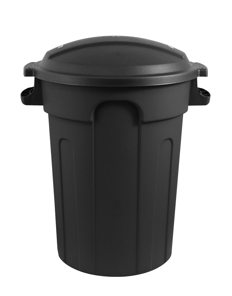 Mastercraft Plastic Circular Garbage Can, Black, 80-L I5