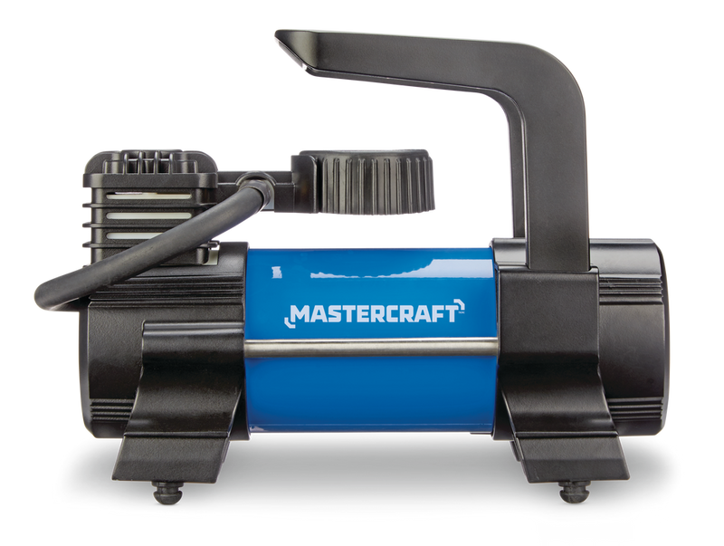 Mastercraft Portable 120V Inflator with Built-in Analog Pressure Gauge U5