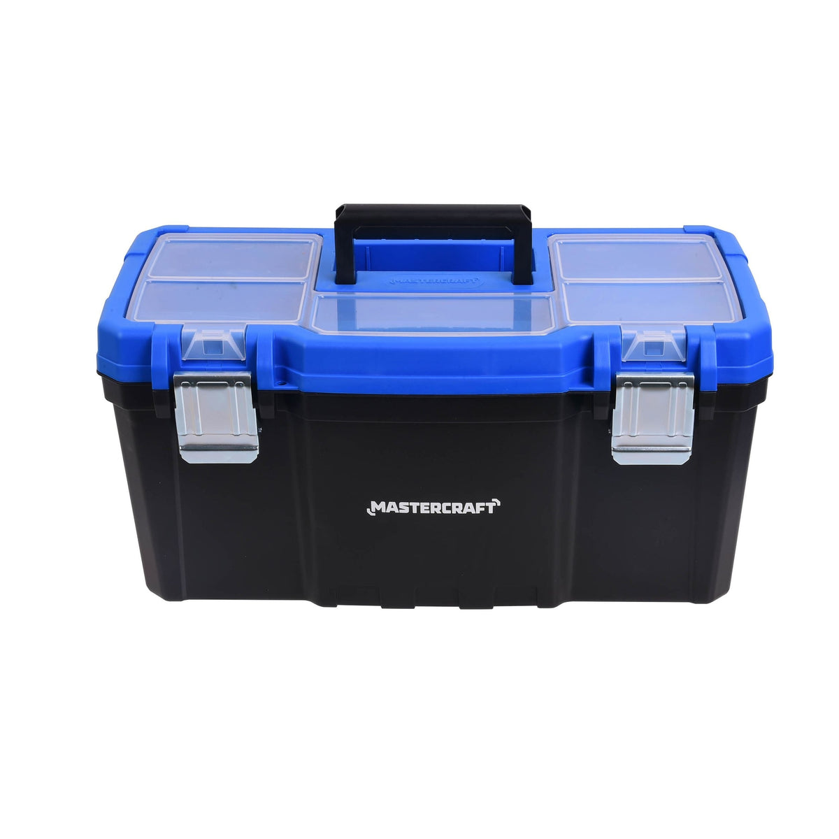 Mastercraft Portable Plastic Tool Box with Removable Tray & Tray Top, Blue, 19-in, Mastercraft Jumbo Hex Key Set/Allen Wrench Set, Metric, High...