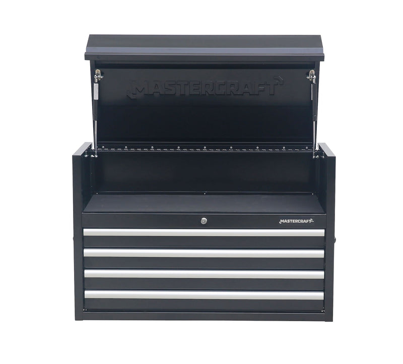 Mastercraft Powder-Coated Steel Tool Chest with Liners, Black, 36-in R1