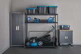 Mastercraft Seasonal Storage Rack with Rolling Platform Cart, Black, 65.5-in x 35.5-in x 68-in