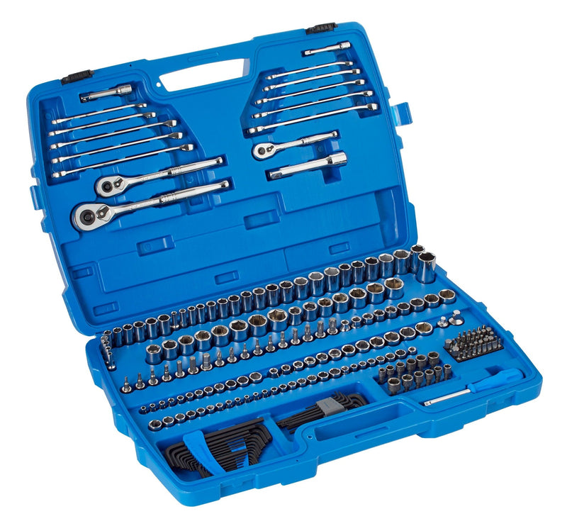Mastercraft Socket Set, 233-pc, SAE / Metric, Nickel-Chrome Plating Q9