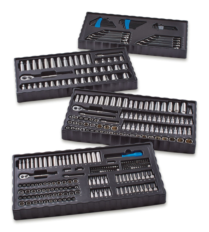 Mastercraft Socket Set, 350-pc, SAE / Metric, CRV, Nickel-Chrome Plating U3