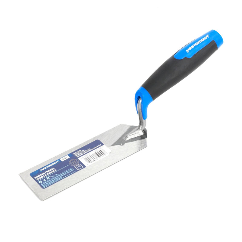 Mastercraft Tempered Steel Flat & Margin Trowel For Masonry & Concrete Work, 2 x 6-in T2