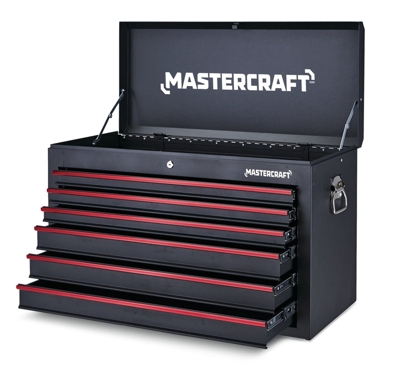 Mastercraft Tool Chest with 6 Drawers, Black, 36-in V0