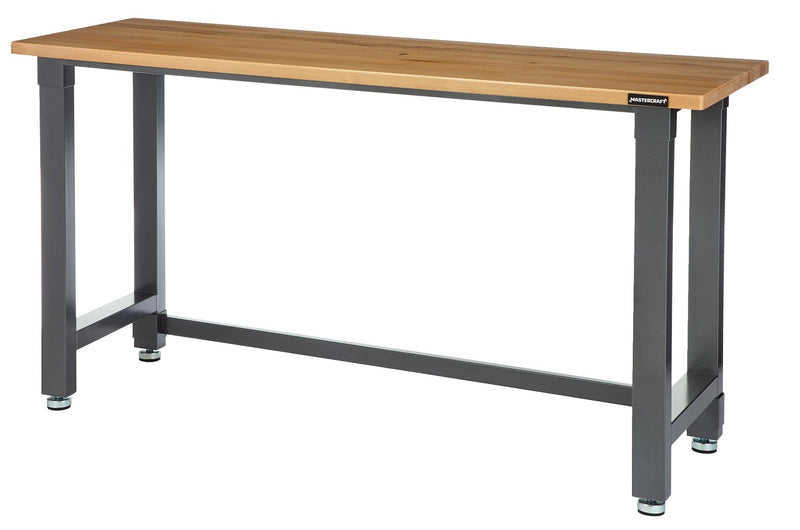 Mastercraft Wooden Top Work Bench, 72 x 24 x 37.5-in D5