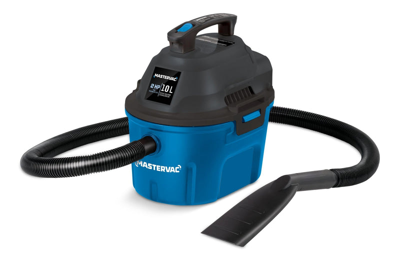 Mastervac AA255 2.0 Peak HP Wet/Dry Shop Vacuum with Hose and Accessories, 10-L B9