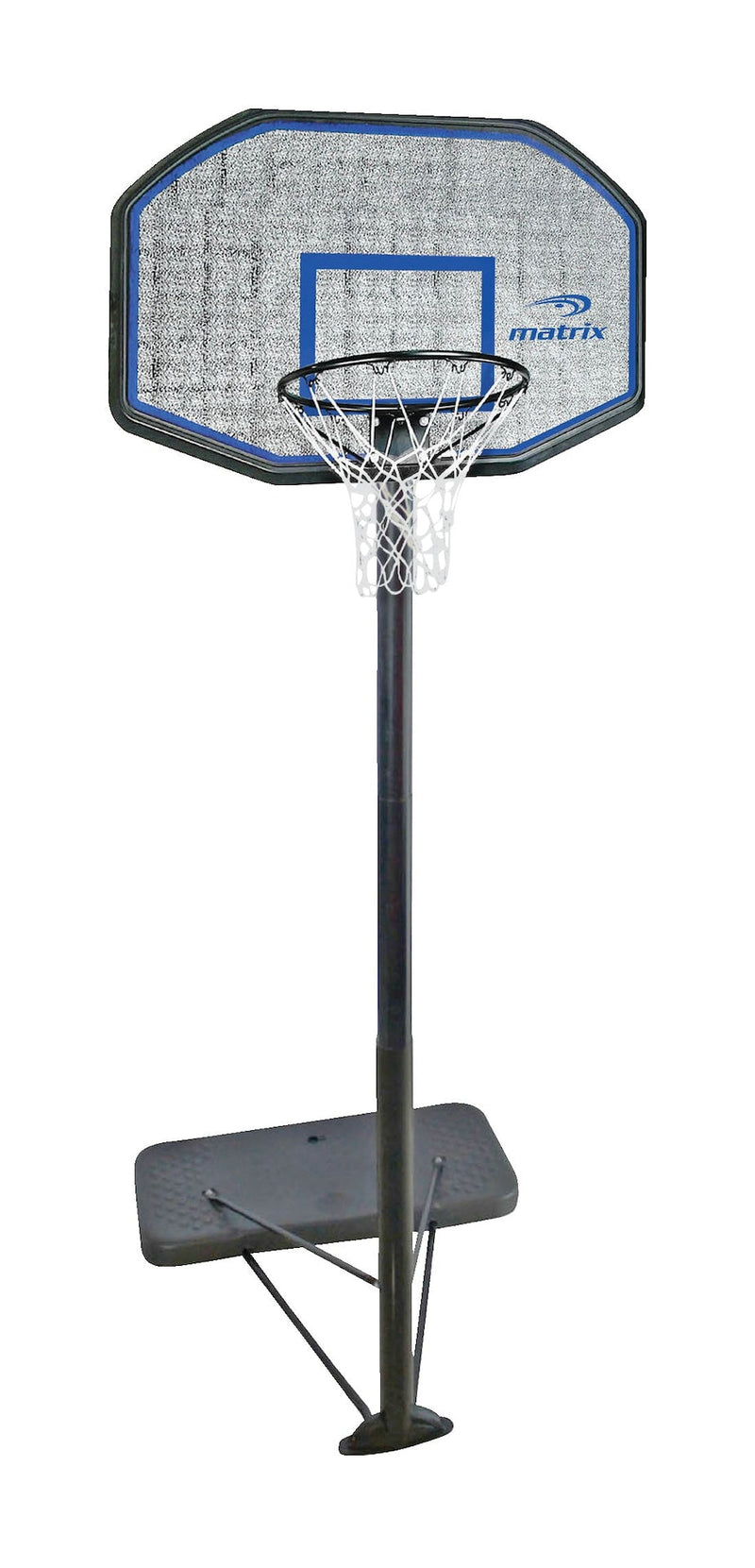 Matrix Portable Adjustable Basketball Backboard, Hoop & Net System, 44-in S8