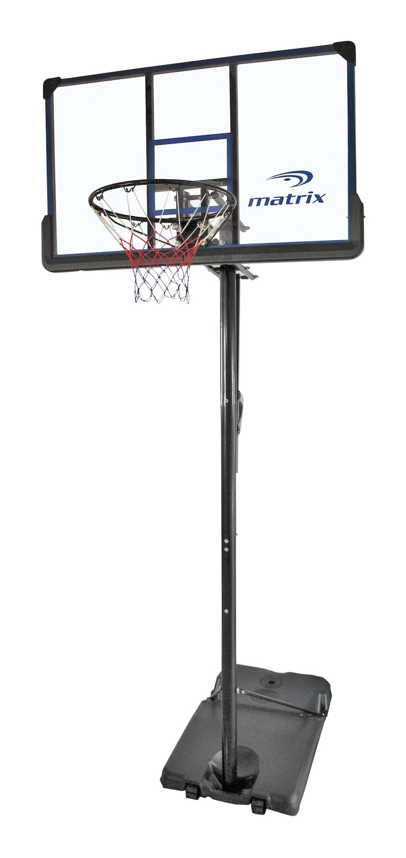 Matrix Portable Adjustable Basketball Backboard, Hoop & Net System, 48-in O3