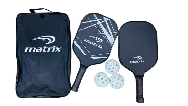 Matrix Recreational Official Size Pickleball Paddle/Racket & Ball Set, 5-pc K3