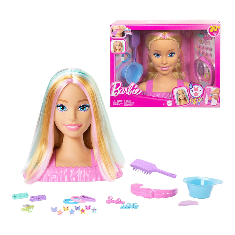 Mattel Deluxe Barbie Blonde Styling Head, Assorted Styles N7