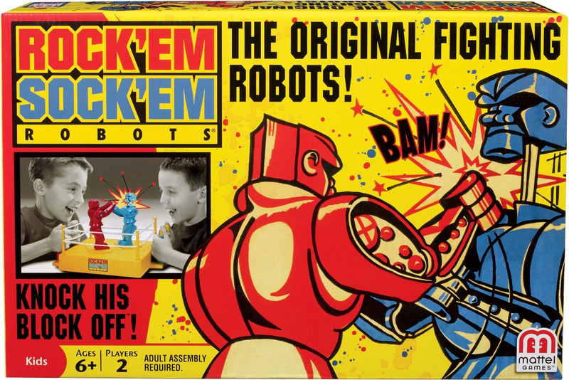Mattel Rock 'Em Sock 'Em Robots Classic Boxing Match Game for Kids, Ages 6+ T2