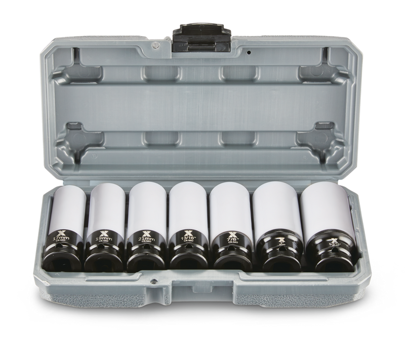MAXIMUM 1/2-in Drive Wheel Protector Deep Impact Socket Set, 7-pc P8