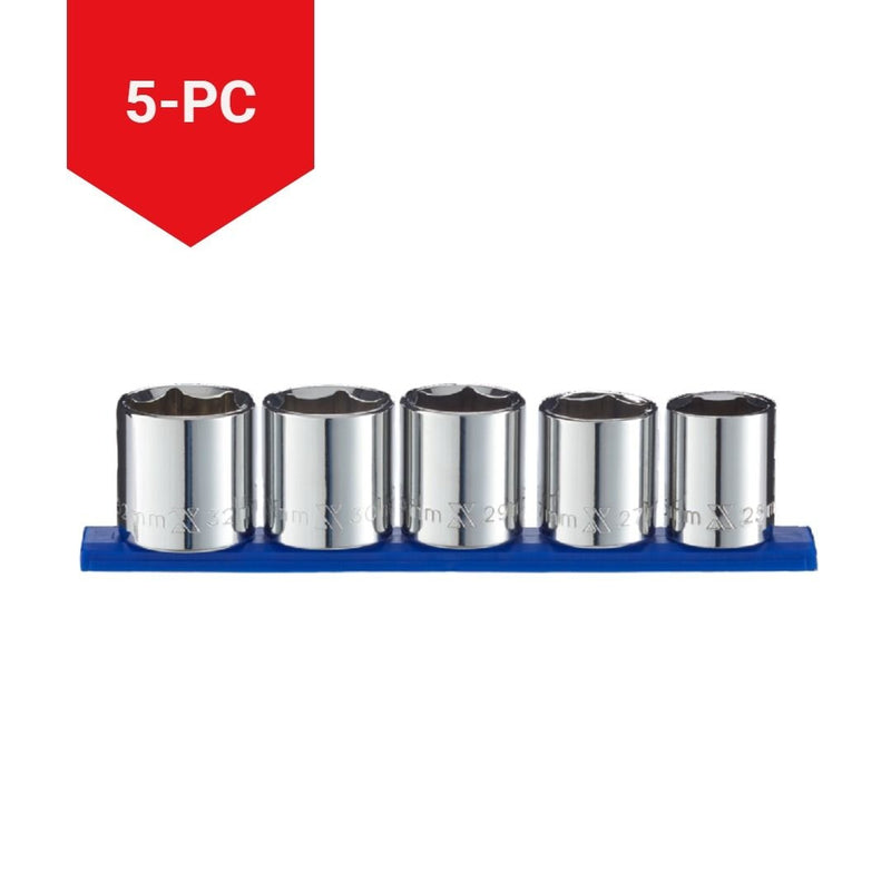 MAXIMUM 1/2-in Drive XL Socket Set, Metric, 5-pc L3