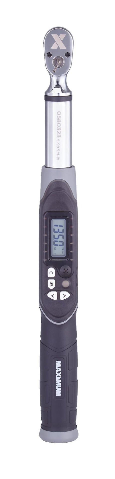 MAXIMUM 3/8-in Drive Digital Torque Wrench, 5-99.5 ft-lbs E9