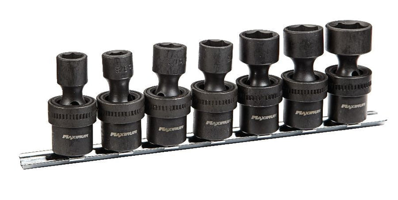 MAXIMUM 3/8-in Drive Swivel Impact Socket Set, 7-pc, SAE, CRMO D4