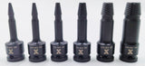 MAXIMUM 6 Piece 1/2" Drive Impact Screw Extractor Rail