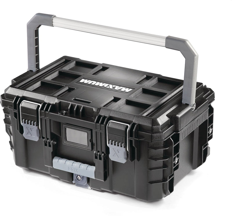 MAXIMUM Brix Modular Portable Medium Toolbox/Tool Storage, IP65, 23x16x11-in V3